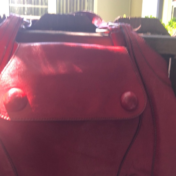 Anya Hindmarch Red Leather Handbag - Picture 3 of 6